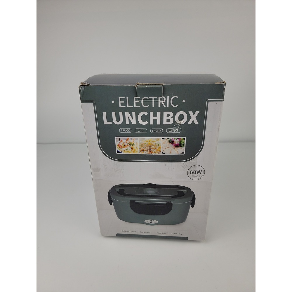 Electric Lunch Box 60W Portable Food Warmer 12V 24V 110V 1.5L for Car Truck Offi